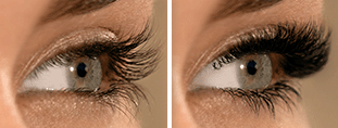 Before and After Photos of Eye Lash Transformation - 1